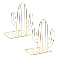 Bothyi - Sujetalibros De Metal, Soporte Para Libros, Soporte Para Estantería, Soporte Dorado