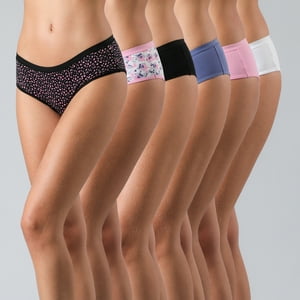 Pack 6X Pantaleta Algodon Print Flores Mujer 25547-171
