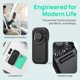 thumbnail image 2 of Ventilador de mano Allxin 16 cm recargable y plegable – Negro, 2 of 9