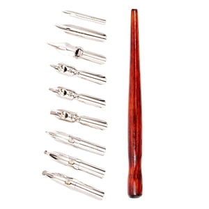 Bothyi - Cartoon Comic Dip Pen Set Caligrafía Y 9 Puntas Para Escribir Sketch Mapping