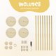 thumbnail image 3 of Kit Soporte Globos Madera AerWo 80 cm 4 Unidades Fiesta, 3 of 3