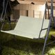 thumbnail image 3 of Xiao Hua 1Pzas Tela de Asiento de Repuesto para Columpio Exterior, Tela Oxford Gruesa 600D Impermeable y Almohadilla para Columpio con Protección Solar, Adecuada para Bancos de Patio y Jardín,, 3 of 4