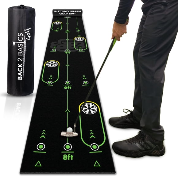 Alfombra de Putting de Golf BACK 2 BASICS GOLF 3 m Negra