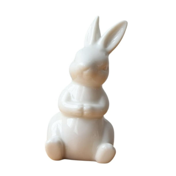Estatuas de animales para decoración para hogar, estatua de cerámica, escultura moderna para sala de , decoración de , 4,8x9,5 cm R: 48x95 cm