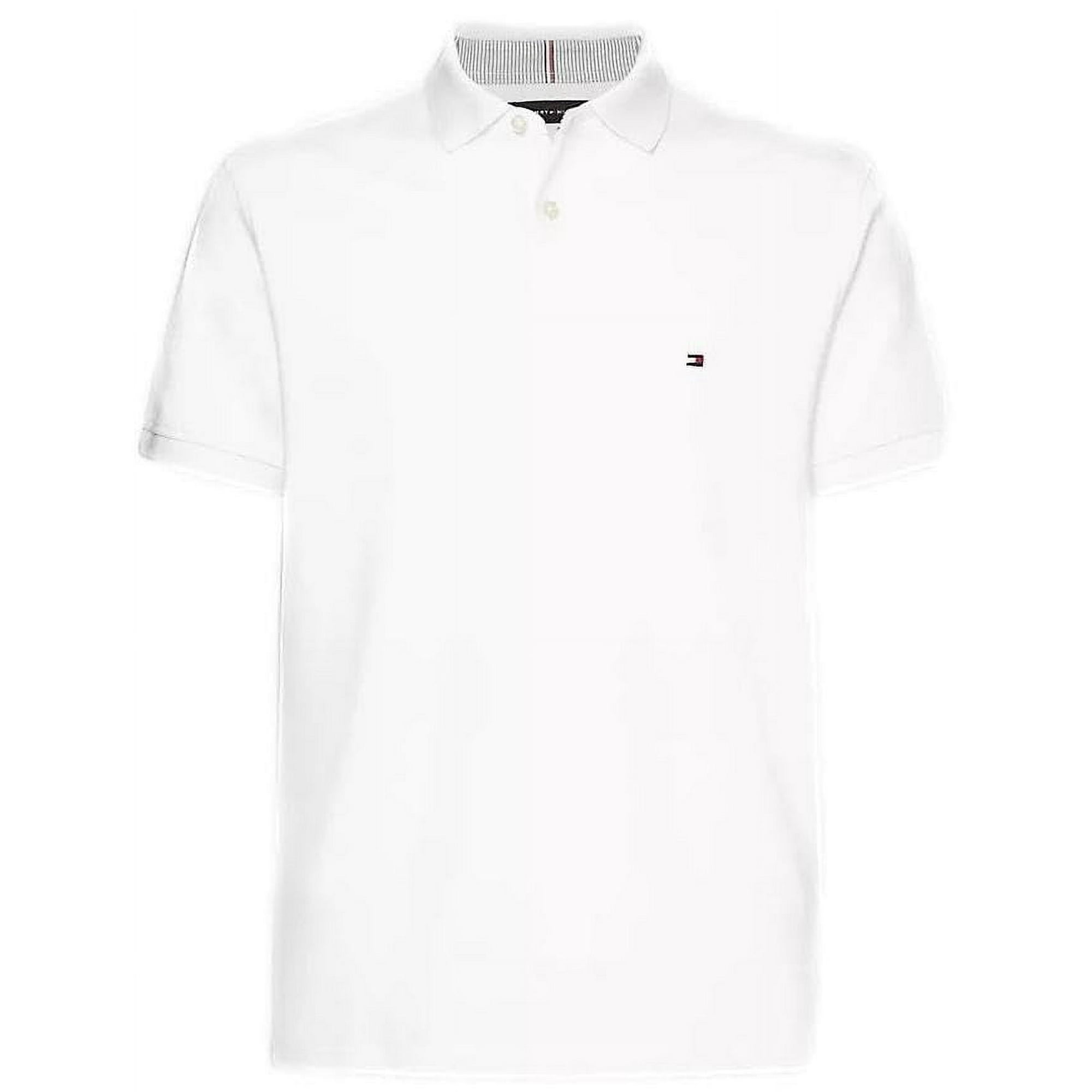 Polo Tommy Hilfiger De Corte Regular Para Hombre, Color Blanco Xxl