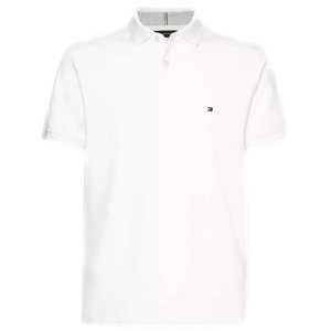 Polo Tommy Hilfiger De Corte Regular Para Hombre, Color Blanco