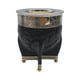 thumbnail image 1 of Mate Imperial Negro de Calabaza Cuero Labrado con Alpaca negro Clasico, 1 of 5