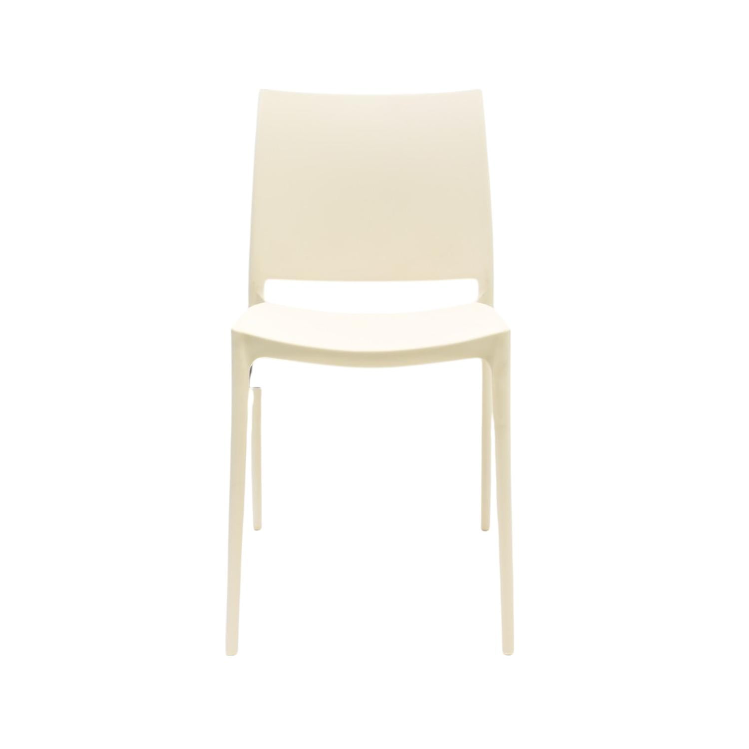 Silla Plástico Apilable Deco Dresden Blanca Escandinavia Blanco Tamaño Único