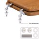thumbnail image 4 of Asiento de Inodoro de Madera Alargado con Bisagras de Metal Cromado PUCOINA, 4 of 6