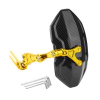 Ioensy - Guardabarros Trasero Genérico Para Motocicleta, De Aleación, De Fácil Instalación, Con Placa Protectora Dorada