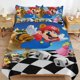 thumbnail image 1 of Super Mario 3-Piece Comforter Set for Bedroom Super Mario Bedding Set for Kids Adults Soft Microfiber Duvet Cover Set with Zipper Closure, 1 of 5