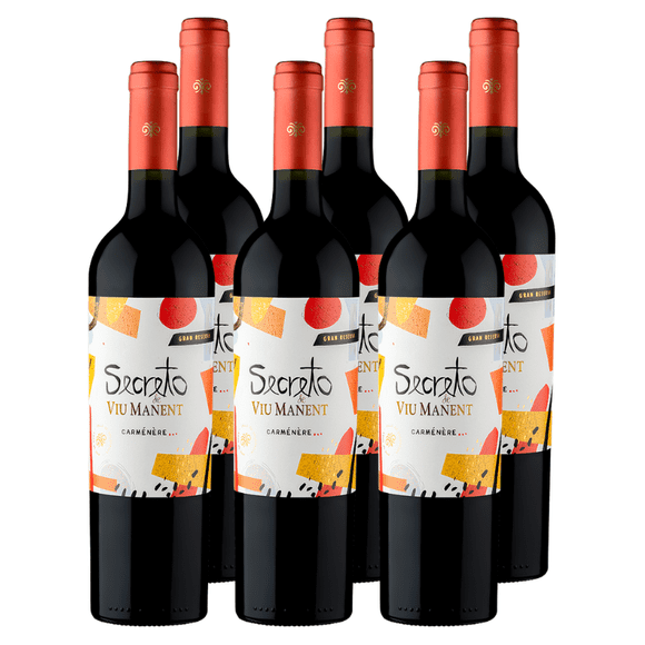 Vino Secreto Viu Manent Gran Reserva Carmenere 750cc x6