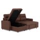 thumbnail image 5 of Sofá Seccional Cama 2 Plazas Moderno Café New Sidney, 5 of 13