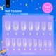 thumbnail image 3 of Kit de uñas Beetles Tipex Square Medium Uñas Puntas 224 unidades, 3 of 9
