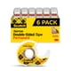 thumbnail image 1 of Cinta adhesiva de doble cara, material escolar, oficina, 6 rollos, 1 of 9