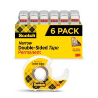 Scotch - Cinta Adhesiva De Doble Cara, Material Escolar, Oficina, 6 Rollos