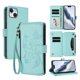 thumbnail image 1 of Funda Cartera Mariposa para [iPhone 14 Plus] con Soporte y Cremallera Verde menta, 1 of 6