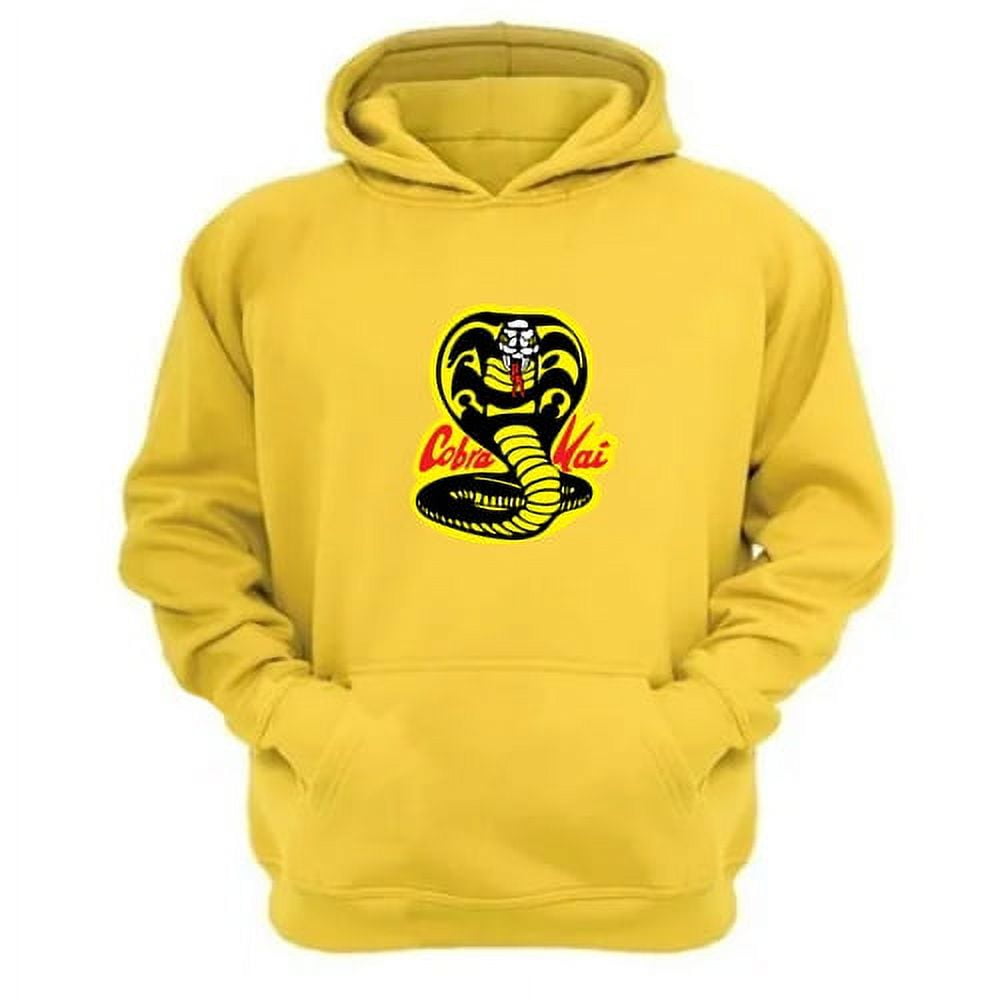 Genérico - Polerón Canguro Cobra Kai Amarillo Talla M Unisex