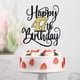 thumbnail image 4 of Decoración para tartas Ruscalin Happy 47th Birthday, negra y dorada, 4 of 7