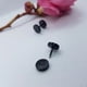 thumbnail image 2 of Aros Barbell black Punk Rock unisex Moda Juvenil 8mm, 2 of 4
