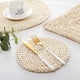 thumbnail image 2 of Mantel individual de paja de maíz natural, grueso y aislante, para mesa de té, resistente al calor, para cazuela, gourmet, 15 pulgadas, 2 of 3