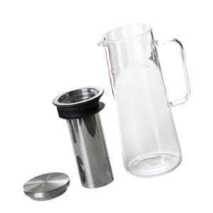 Magideal - Cafetera De Infusión En Frío, Cafetera Para Té Helado, Resistente, Fácil De Limpiar, Con Filtro, Jarra De Vidrio Para Café 1400 Ml