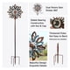 thumbnail image 5 of Wind Spinners Cyan Oasis Yard Garden con luces solares, 5 of 7