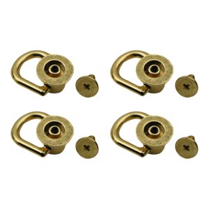 Magideal - 4 Piezas De Bolsos Con Anclajes Laterales Para Hebillas, Anillos En D, Suministros Para Pernos De Cabeza, Abrazaderas De Remache, Cierres Para , Oro 4Xoro