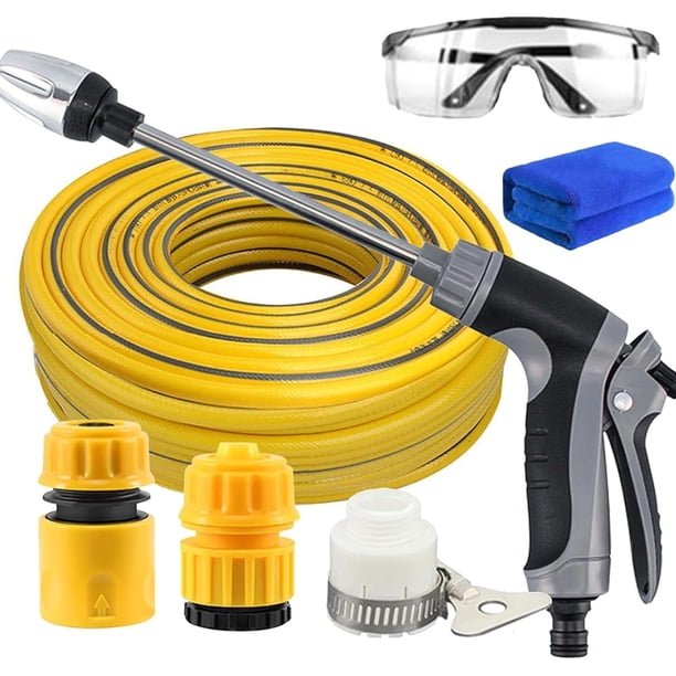 Hidrolimpiadora mano 360° rotación boquilla 4 modos spray jardín coche entradas