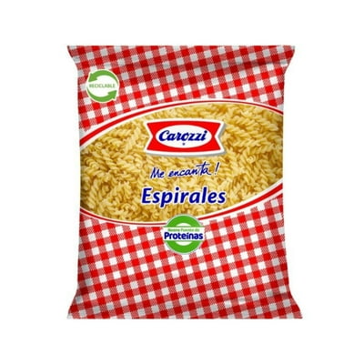 Fideo Pasta Espirales N°49 Bolsa 400 G Carozzi