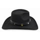 thumbnail image 3 of Sombrero de Vaquero Negro Con Hebilla De Toro, 3 of 3