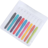 Genérica - Set De Crochet De Silicona 9 Piezas Ergonómicos