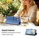 thumbnail image 3 of Funda Billetera Floral en Relieve iphone17 con Tarjetero y Cremallera Azul, 3 of 4