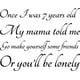 thumbnail image 1 of Decomural 7 Years Old Lukas Graham Song Lyrics WS-42897, 1 of 2