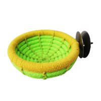 Magideal - De Pájaro Hecho Colgando Cama Cueva Jaula Juguetes Casa De Pájaros Para Mascotas Hamaca Para Canarios, Agapornis, Cacatúas, Co Verde