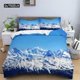 thumbnail image 1 of x1196 Bed SheetsSnow Mountain Duvet Cover Set Polyester Landscape Bedding Set for Teens Adults Ski Slope Winter Theme Comforter Cover 3-Piece Bedding Set (1 Duvet Cover + 2 Pillow Shams) nj1196, 1 of 5