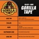 thumbnail image 5 of Cinta adhesiva Gorilla Black, 1,88 cm x 32 m (paquete de 6), resistente, 5 of 7