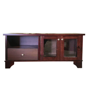 Muebles Raisur - Rack 1200 Kora Chocolate Rectangular Vidrio