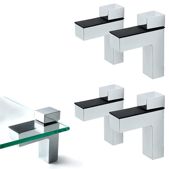Soportes flotantes para estantes AWEN ajustables para madera y vidrio x4