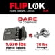 thumbnail image 2 of Cerradura de seguridad FlipLok 10 veces más fuerte que Deadbolt Black, 2 of 5