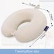 thumbnail image 3 of Almohada cervical de viaje Gosider de espuma viscoelástica con soporte para cuello, color beige, 3 of 7