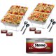 thumbnail image 1 of Juego de 18 piezas de bandeja térmica desechable Sterno para buffet con combustible, 1 of 3