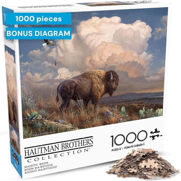 Puzzle Buffalo Games Hautman Brothers Bisonte 1000 Piezas