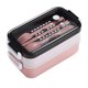 thumbnail image 2 of Solución De Cajas De Almuerzo Bento Box Con Lazo De Sopa Con Utensilios Para Almacenamiento De Alimentos Rosa, 2 of 5
