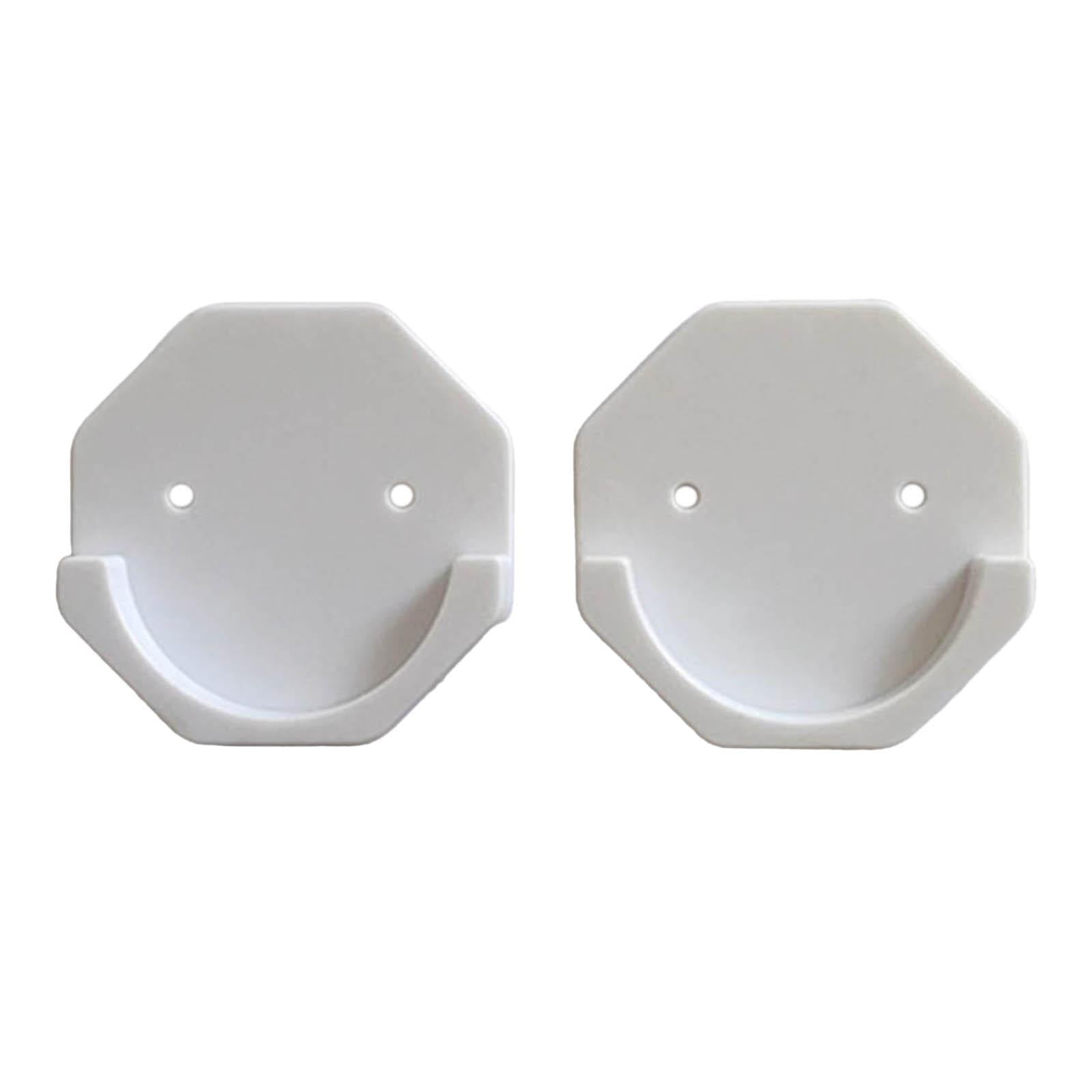 Bothyi - Soporte Adhesivo Para Barra De Cortina De Ducha, Para El Hogar, Armario, Hotel, Hexágono, Blanco