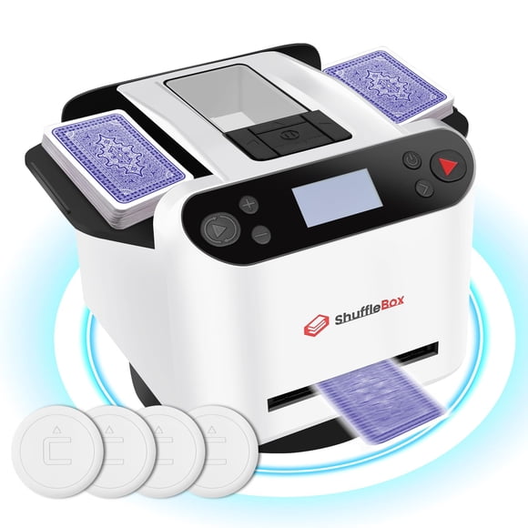 Barajador y crupier de cartas ShuffleBox G1 Pro 2025 para 12 jugadores