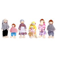 Bothyi - Juego Familiar De Casa De Muñecas, Muñecas En Miniatura Para Niños Y Niñas, Niños En Edad Preescolar B