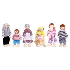 Bothyi - Juego Familiar De Casa De Muñecas, Muñecas En Miniatura Para Niños Y Niñas, Niños En Edad Preescolar B