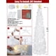 thumbnail image 5 of Árbol de Navidad HMASYO desplegable de 1,5 m con luces temporizadoras, color blanco, 5 of 9