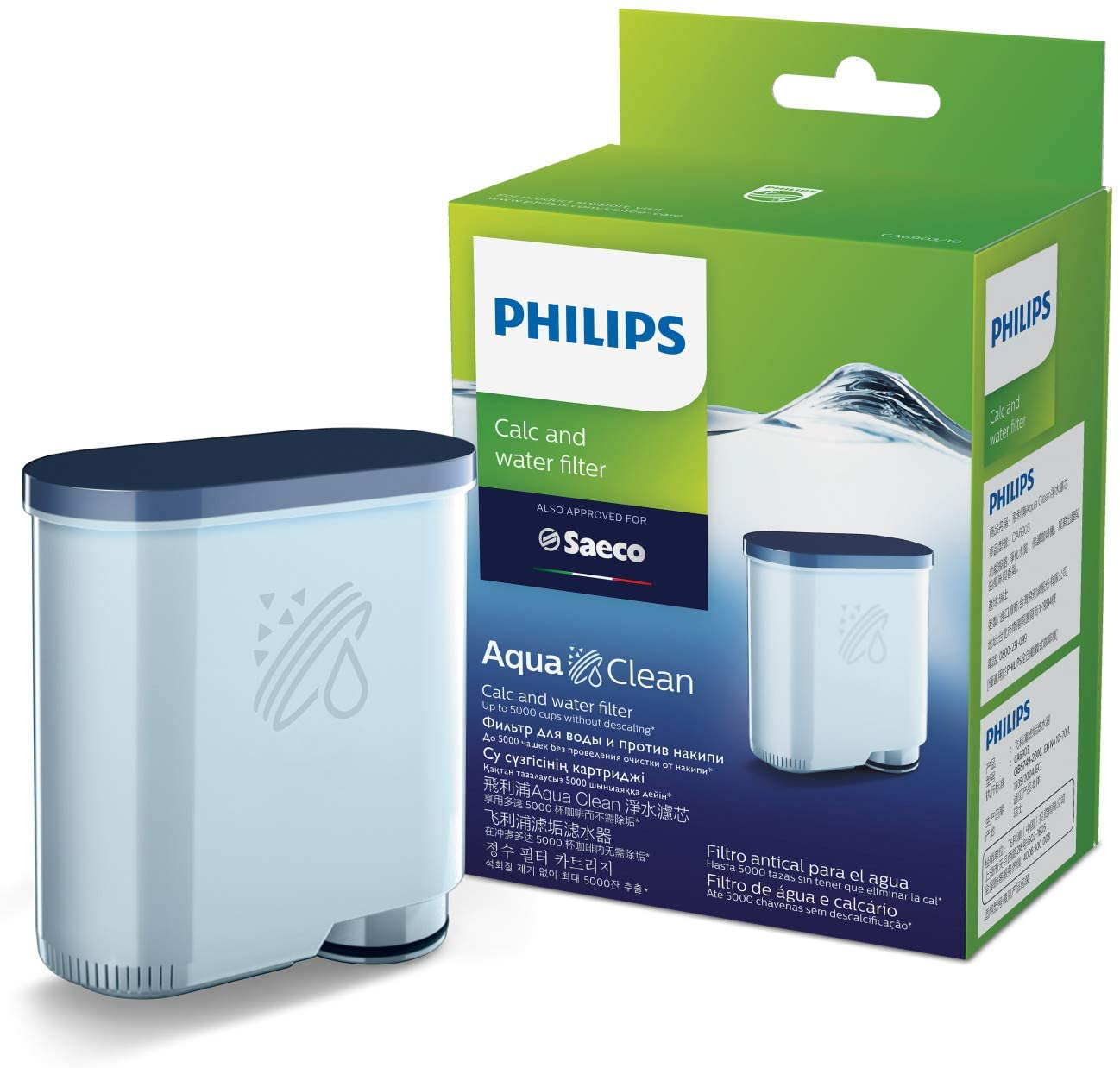 Filtro Philips Saeco Aquaclean Blanco